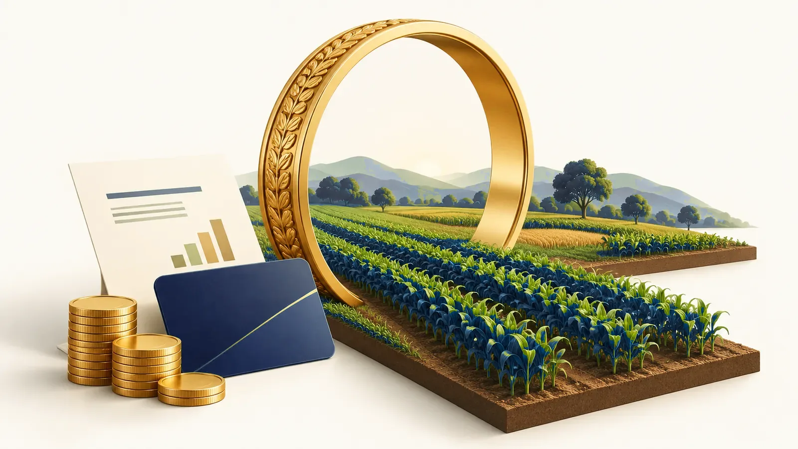 Illustration for: Agriculture Gold Loan: KCC Route, 4% Rate and End-Use Rules