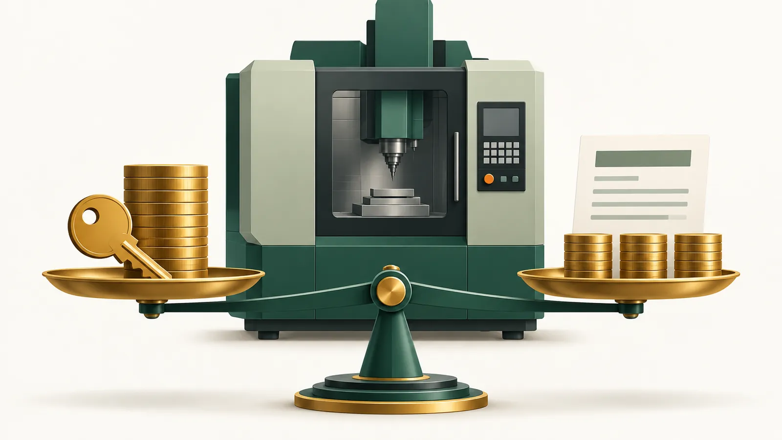 Illustration for: Buy vs Lease Business Equipment: A ₹20 Lakh Example
