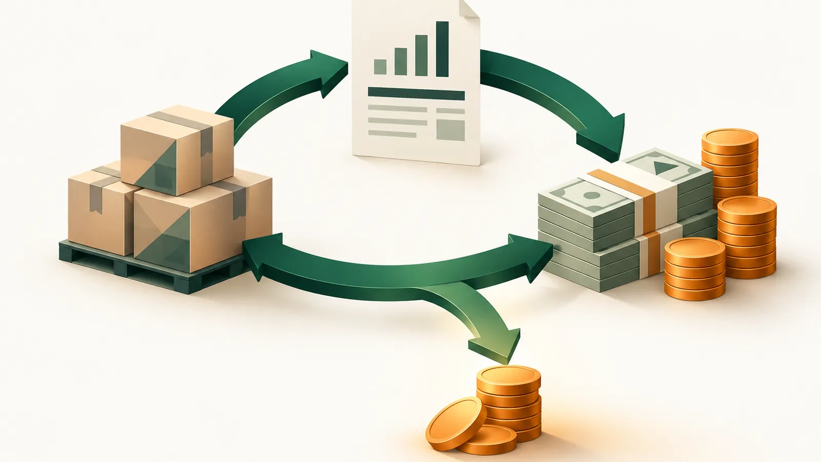 Illustration for: Cash Conversion Cycle: Formula, Example and How to Cut It