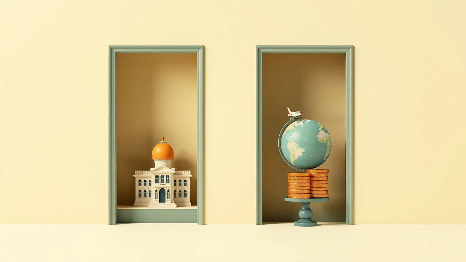 Illustration for: Education Loan for India vs Abroad: Costs Compared